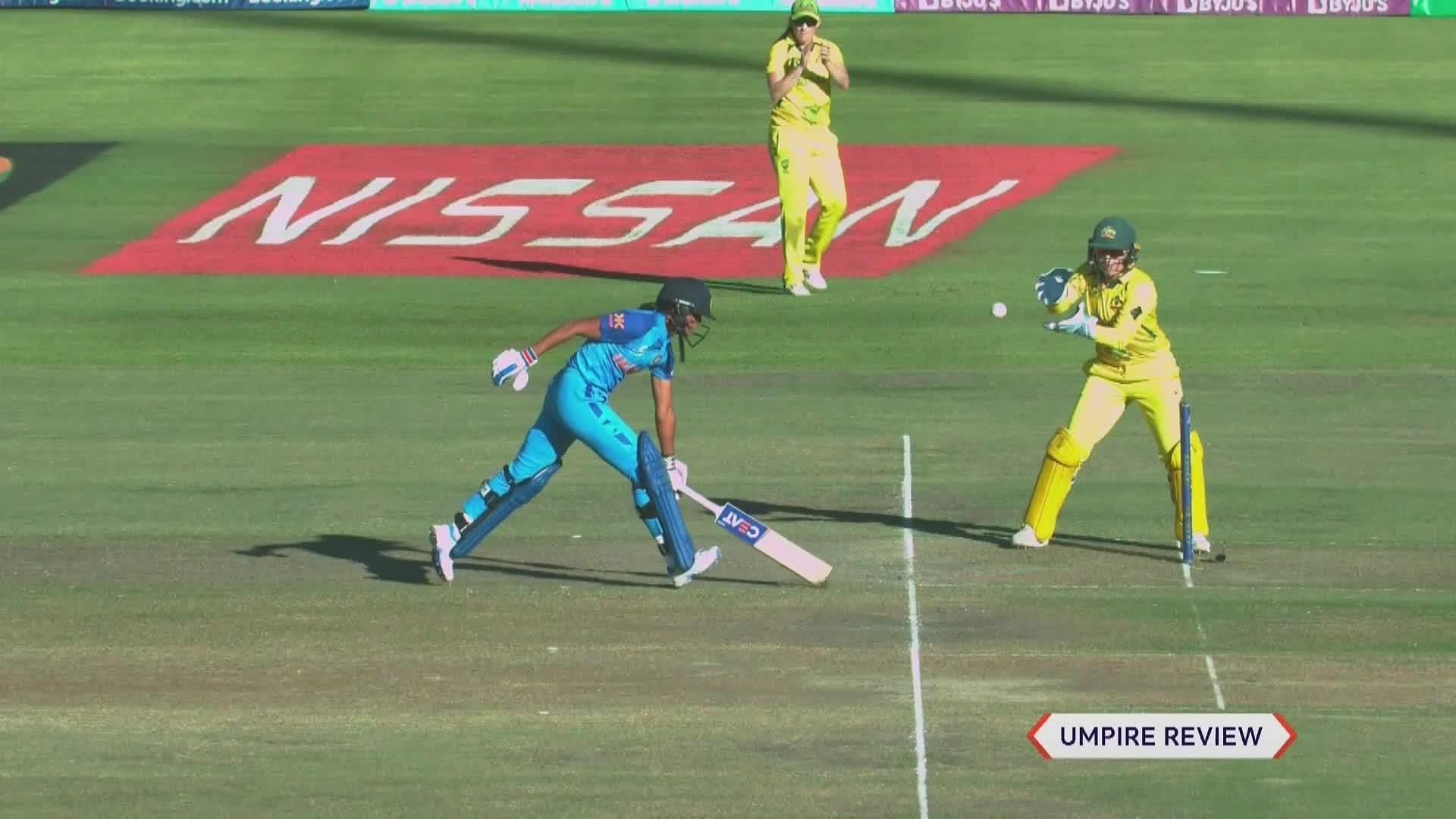 Harmanpreet Kaur's unfortunate run-out cost India a chance at playing in the final.